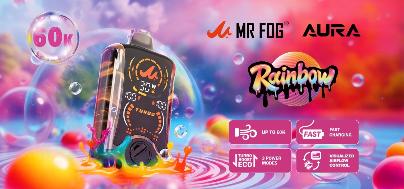 MR FOG AURA RAINBOW 60K DISPOSIBLE