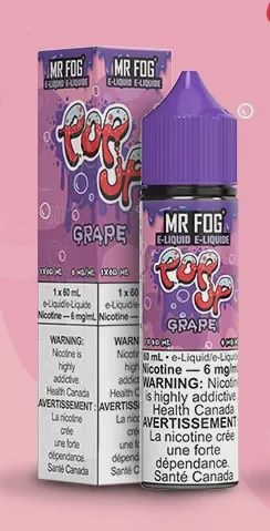 MR FOG POPUP 60ML SALT NIC E-LIQUID, Flavour: Grape