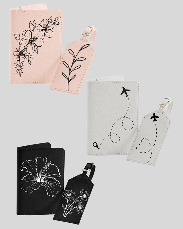 ​✈️✨ Personalized Passport Cover & Luggage Tag – Travel in Style! ✨✈️