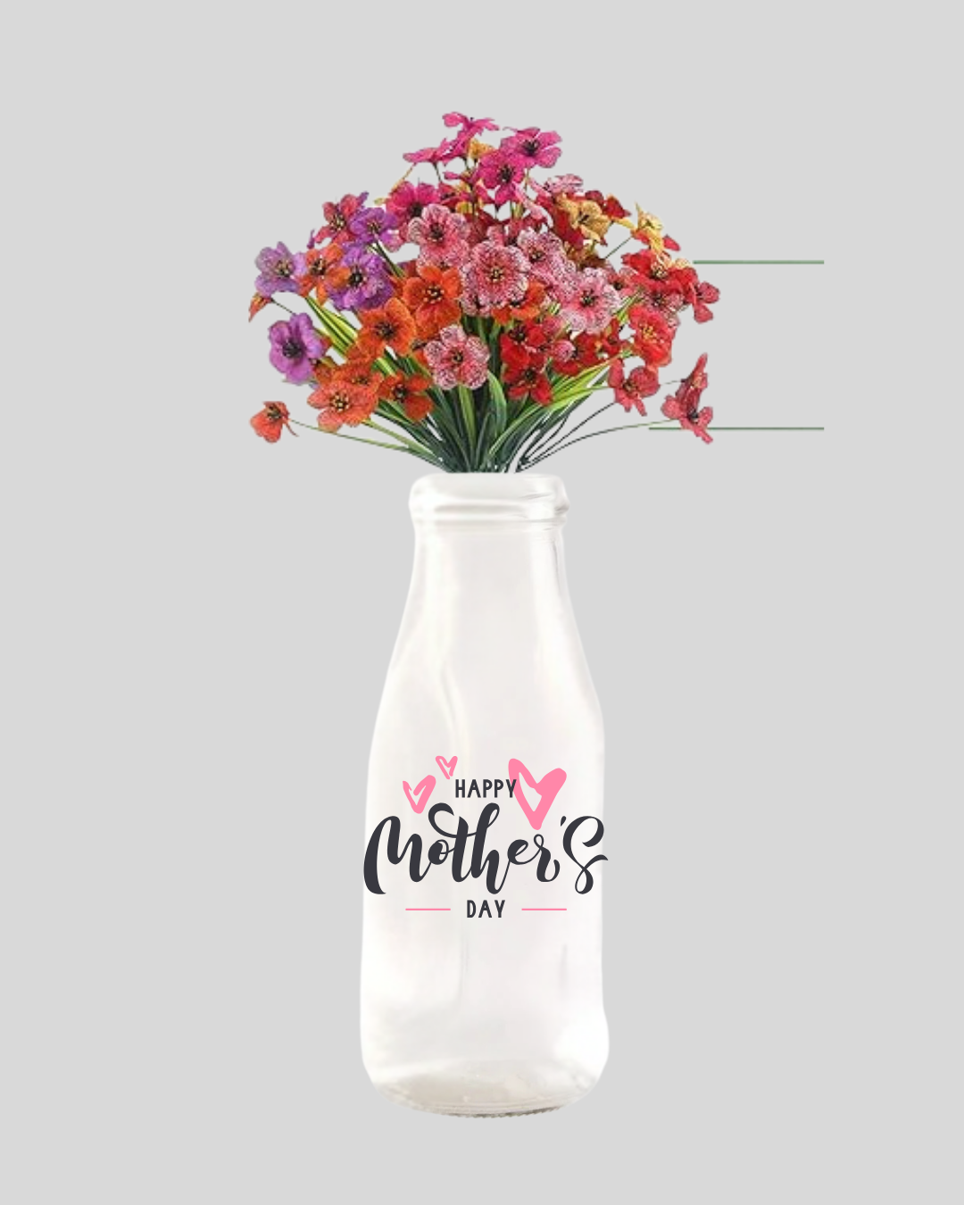 ​🌸✨ Personalised Milk Bottle Vases ✨🌸