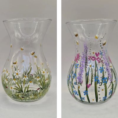 Painted Glassware Lisa Norman