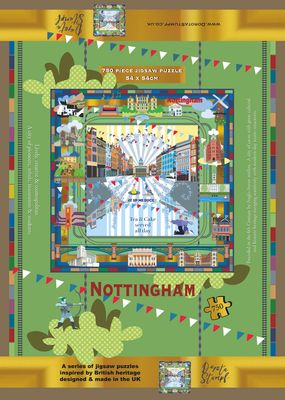 750 pc Famous Nottingham Landmarks Jigsaw from Dorota Stumpf