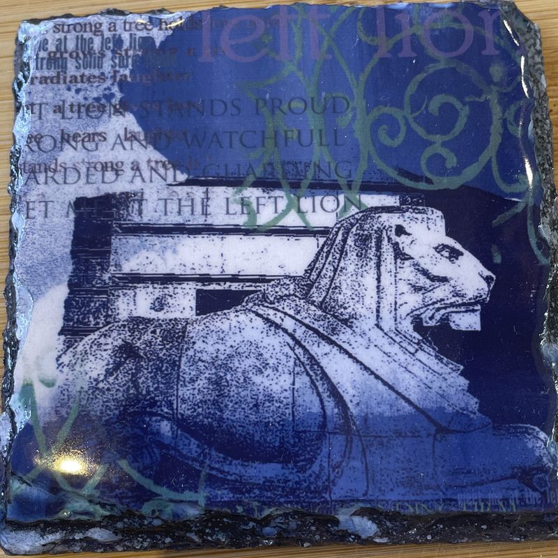 'Left Lion' Themed Coasters from Christina Williams
