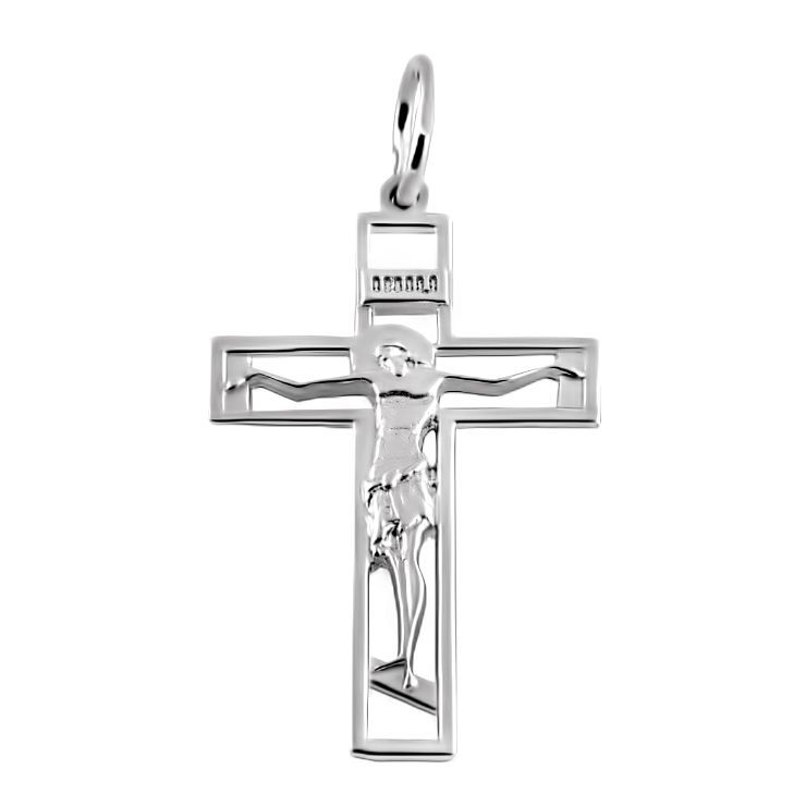 Orthodoxes Kreuz 925 Silber  Handgefertigt  Nr. 0030 weiß