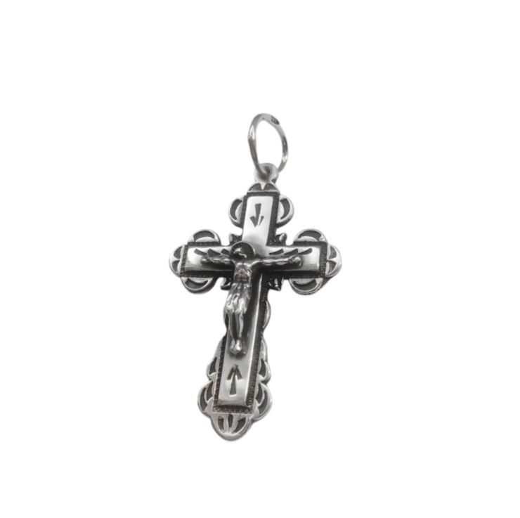 Orthodoxes Brüniertes Silberkreuz 0097