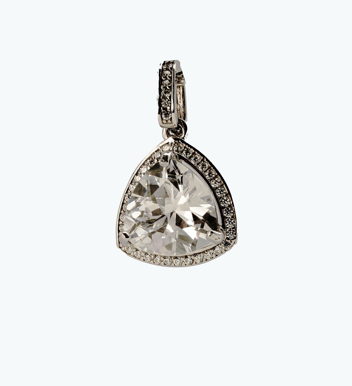 Silberanhänger mit weißen Zirkonia – 925er Sterlingsilber