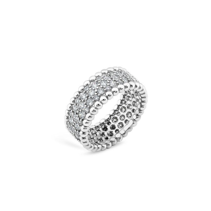 Silberring 925 komplett mit Zirkonia besetzt – Elegantes Design, rhodiniert