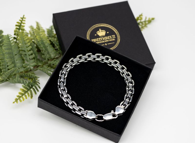 Armkette "Ankerkette" Bracelet Armband 925-er Sterling Silber