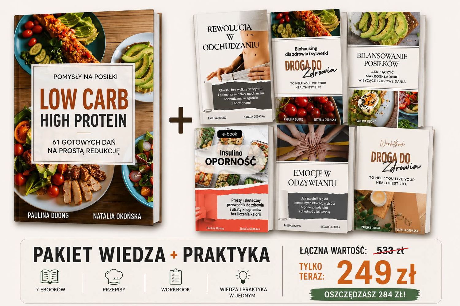 Pakiet "WIEDZA + PRAKTYKA": przepisy i 6 ebooków - 249zł
