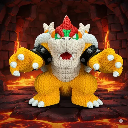 FIGURA BOWSER CROCHET