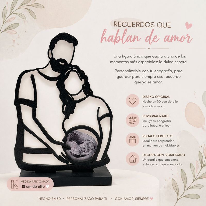 FIGURA SILUETA + FOTOGRAFIA ECOGRAFÍA