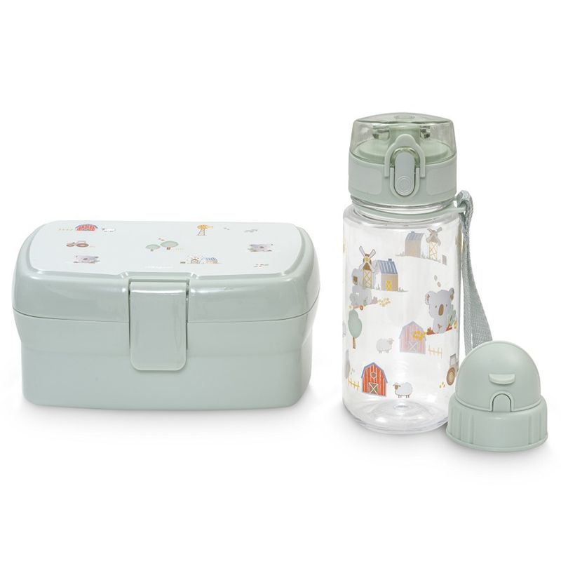 Set de Alimentación Infantil con Fiambrera y Botella de 350 ml