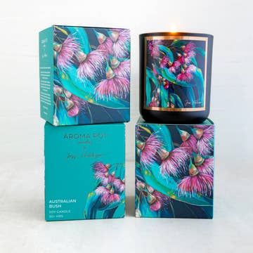 50+ Hours Australian Artist Soy Candle, Scent: Australian Bush