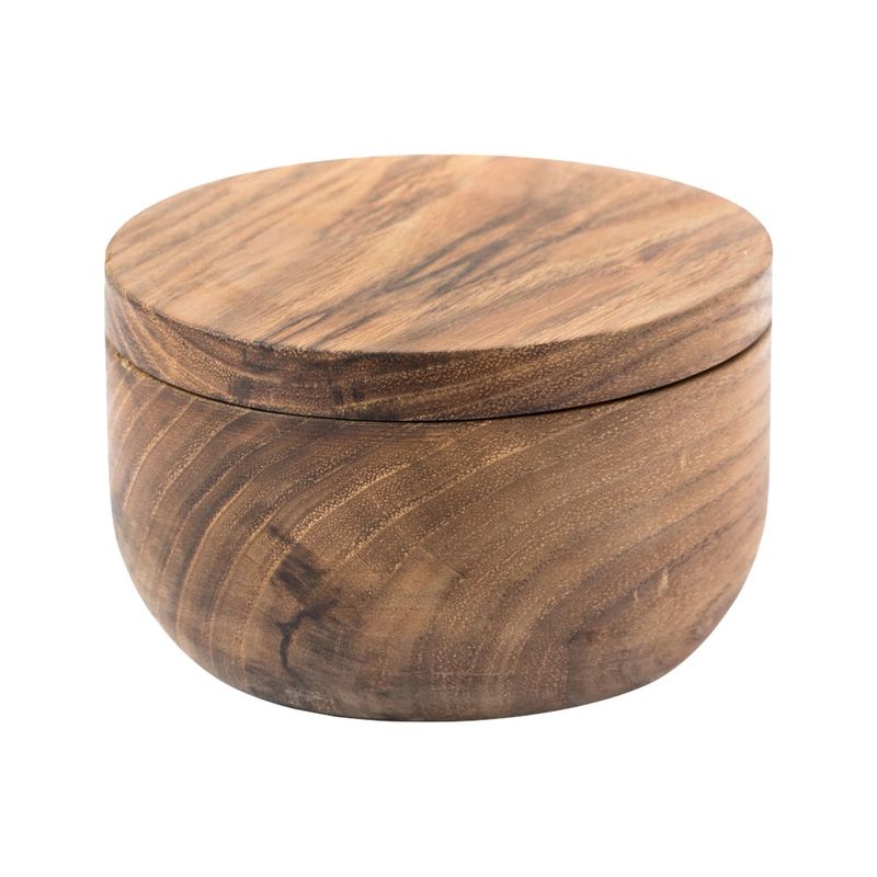 Acacia Wood Salt Box