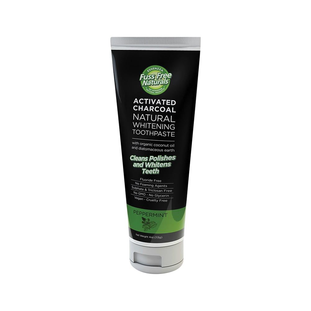 Activated Charcoal Toothpaste Peppermint 113g BONUS Bamboo Toothbrush
