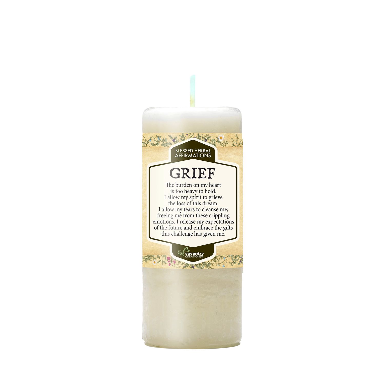 Affirmation Candle, Design: Grief
