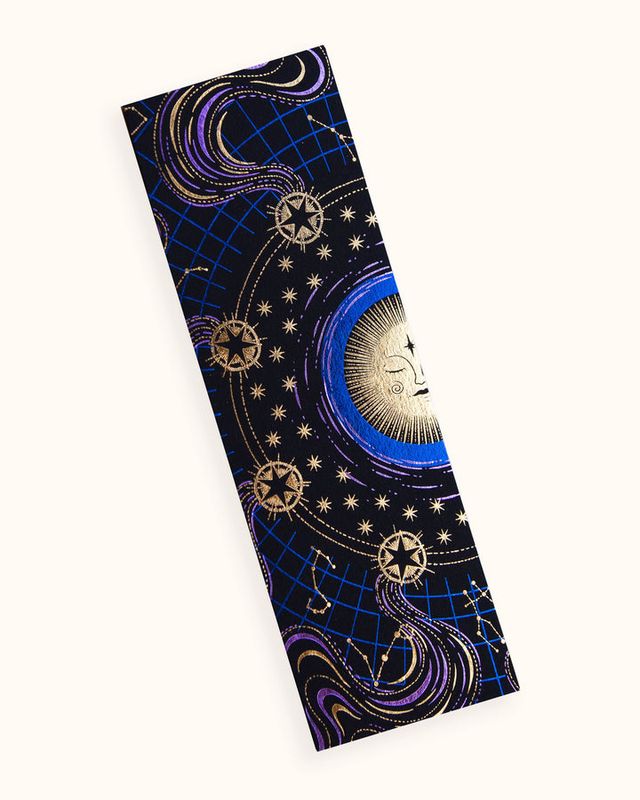 Gold, Blue and Lilac Foil Bookmark Constellations