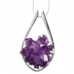 Amethyst Druzy Pendant