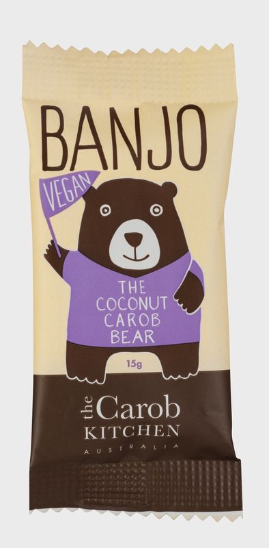 Banjo Bear Coconut Carob Vegan 15g