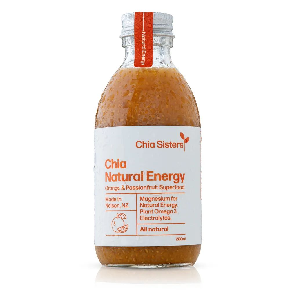 Chia Natural Energy Orange &amp; Passionfruit Superfood 200ml
