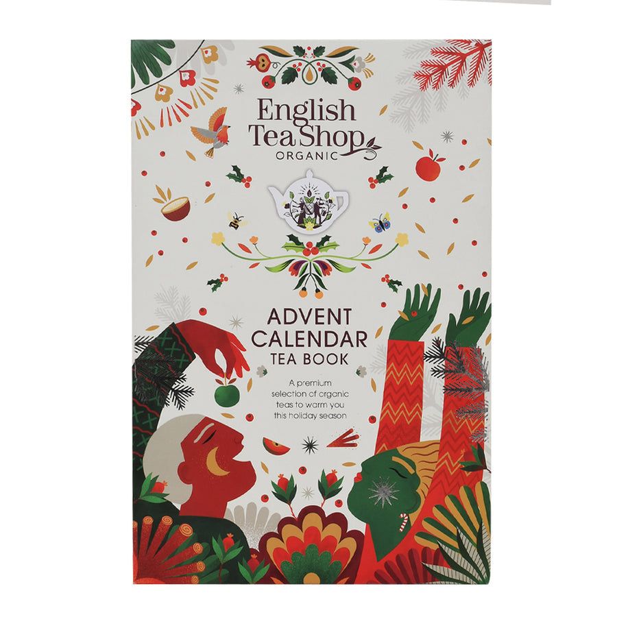 Christmas Advent Calendar 2024 Tea Book White