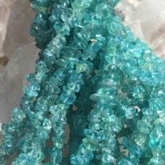Crystal Chip Necklace, Colour: Apatite
