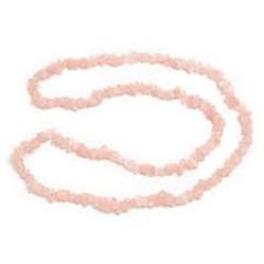 Crystal Chip Necklace 45cm Rose Quartz