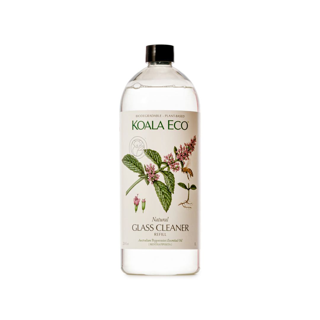 Glass Cleaner Peppermint Essential Oil, Size: 1L Refill