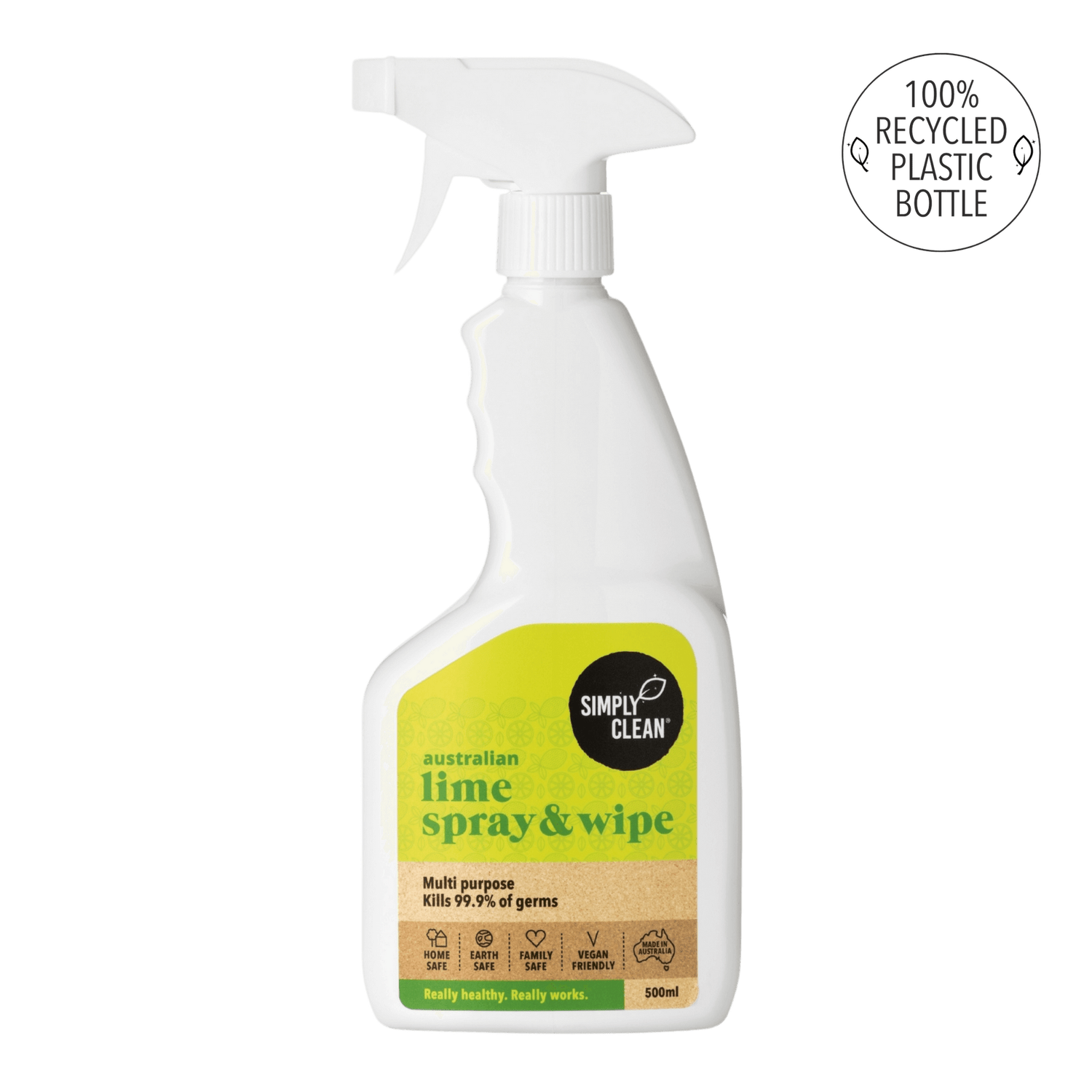Spray and Wipe Lime 500ml