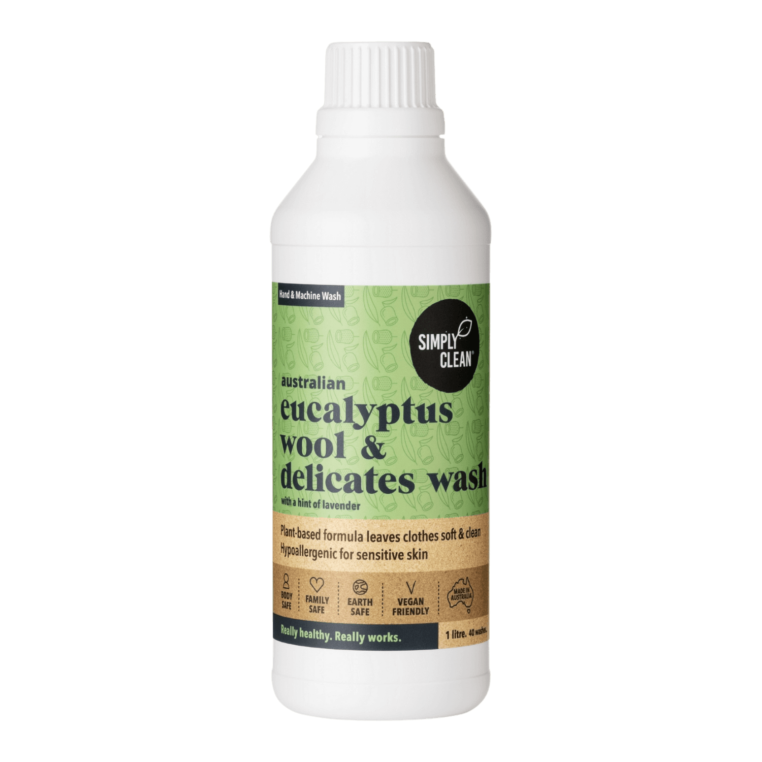 Wool &amp; Delicates Wash Eucalyptus 1L