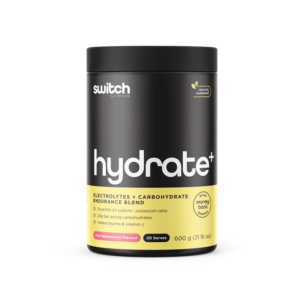 Hydrate+ Electrolytes &amp; Carbohydrate Lemon Lime 600g