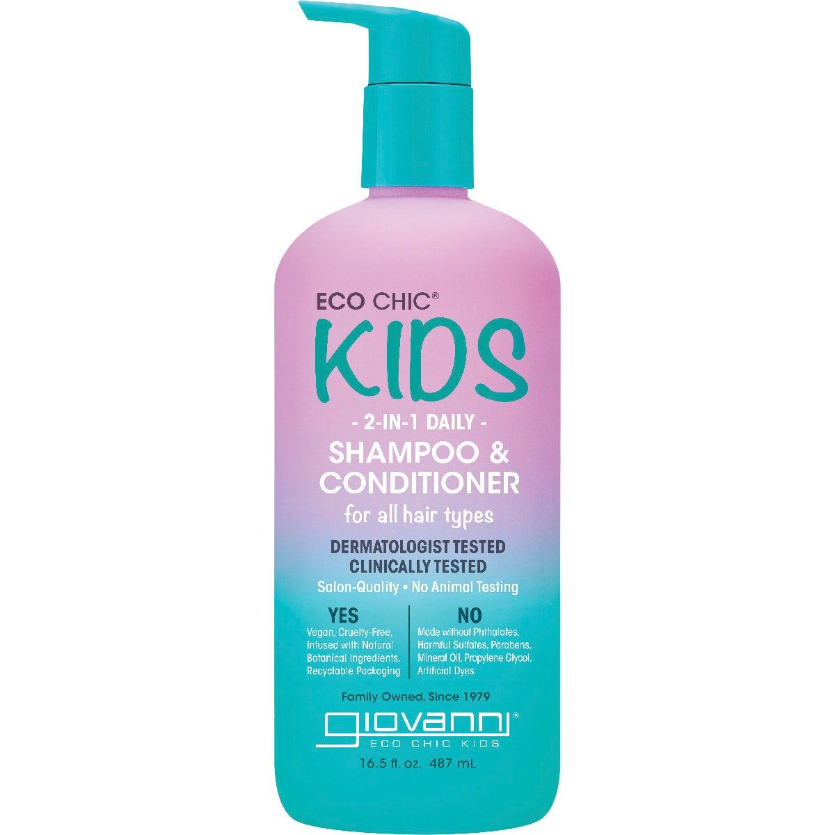 Eco Chic Kids 2-in-1 Daily Shampoo &amp; Conditioner 487ml