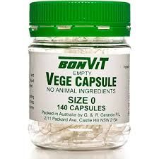 Empty Capsules Size &#39;0&#39; Vege Caps, Size: 100c