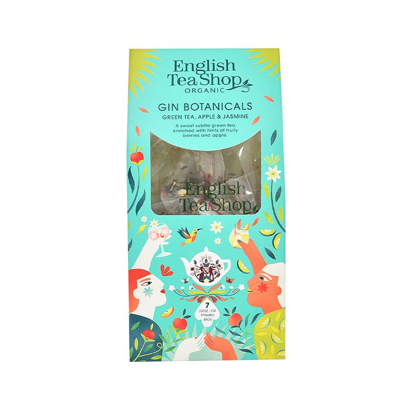Gin Botanical Green Tea, Apple &amp; Jasmine 7 Pyramid Tea Bags