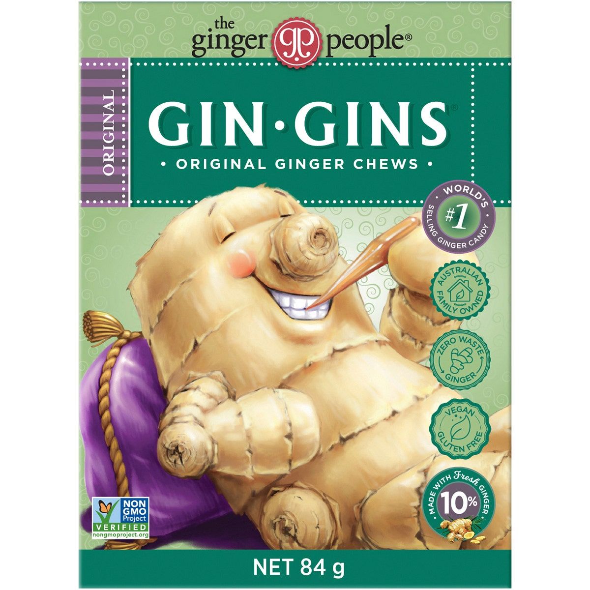 Gin Gins Candy Chewy Original 84g