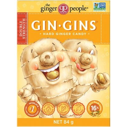 Gin Gins Ginger Candy Hard - Double Strength 84g