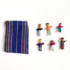 Guatemalan Worry Doll 6 Mini with Bag