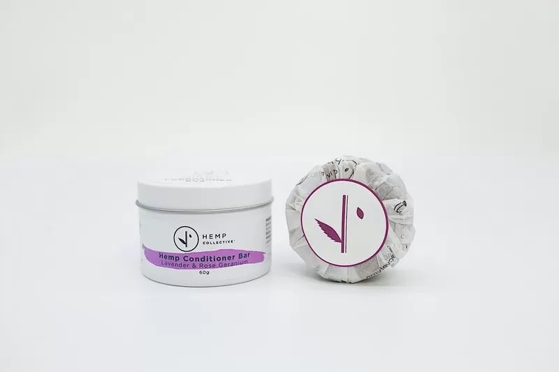 Hemp Conditioner Bar – Lavender &amp; Rose Geranium 100g Refill