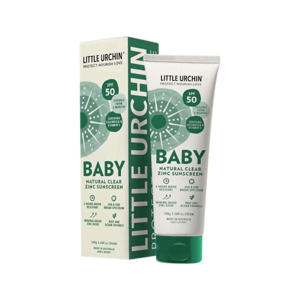Natural Baby Sunscreen Clear Zinc SPF 50 100g