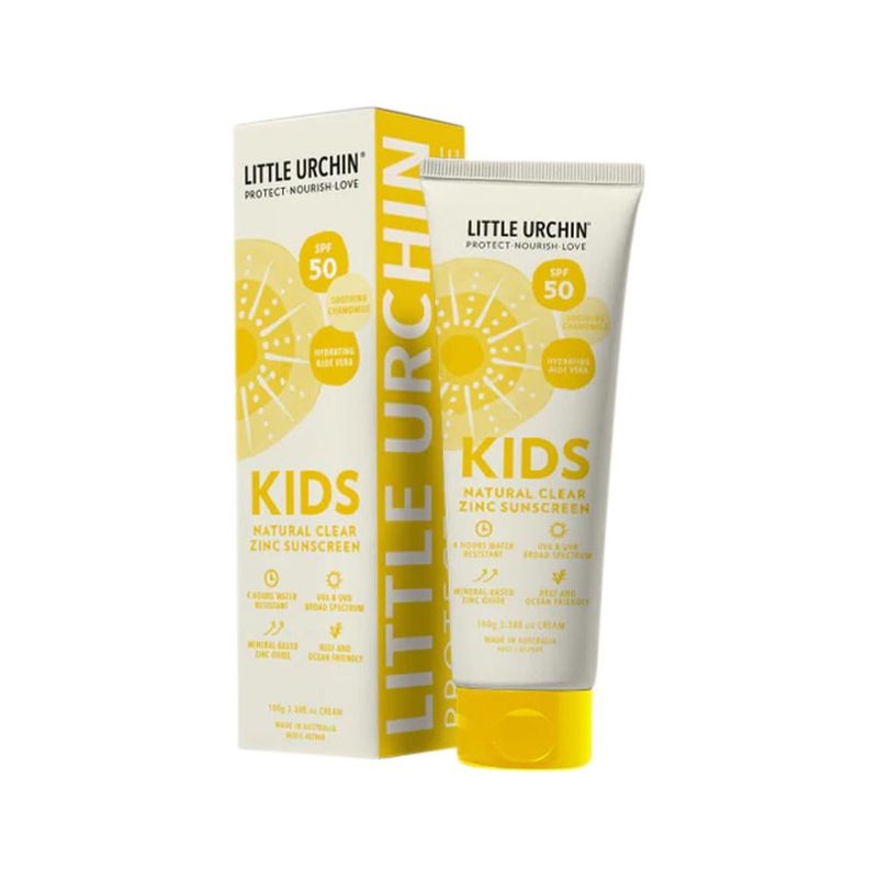 Natural Kids Sunscreen Clear Zinc SPF 50 100g