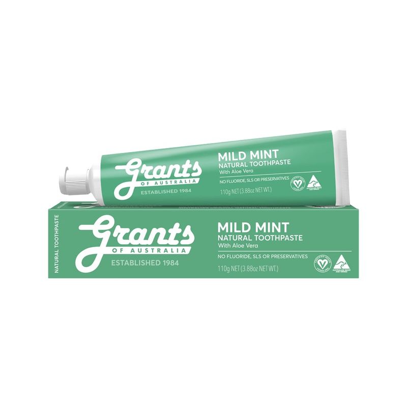 Natural Toothpaste Mild Mint with Aloe Vera 110g
