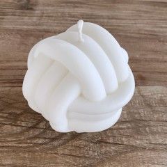 Navy Pillar Candle
