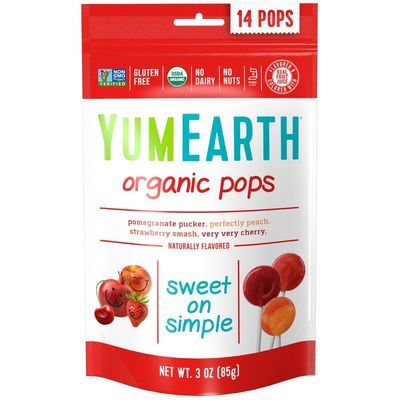Organic Lollipops Assorted Fruit