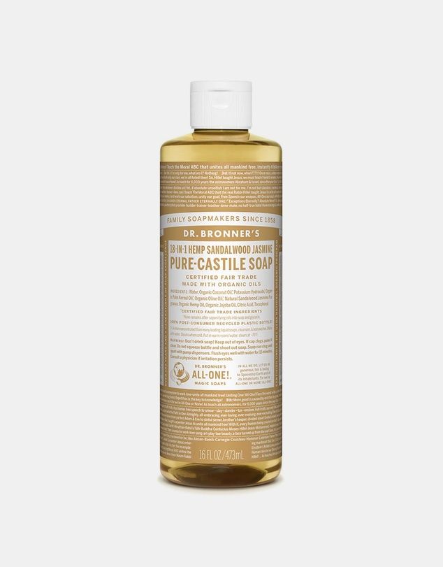 Pure-Castile Soap Liquid (Hemp 18-in-1) Sandalwood Jasmine 473ml
