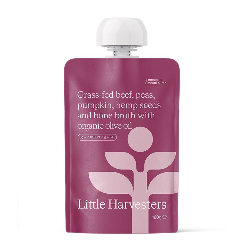Puree Pouch - Grass-Fed Beef &amp; Peas 120g