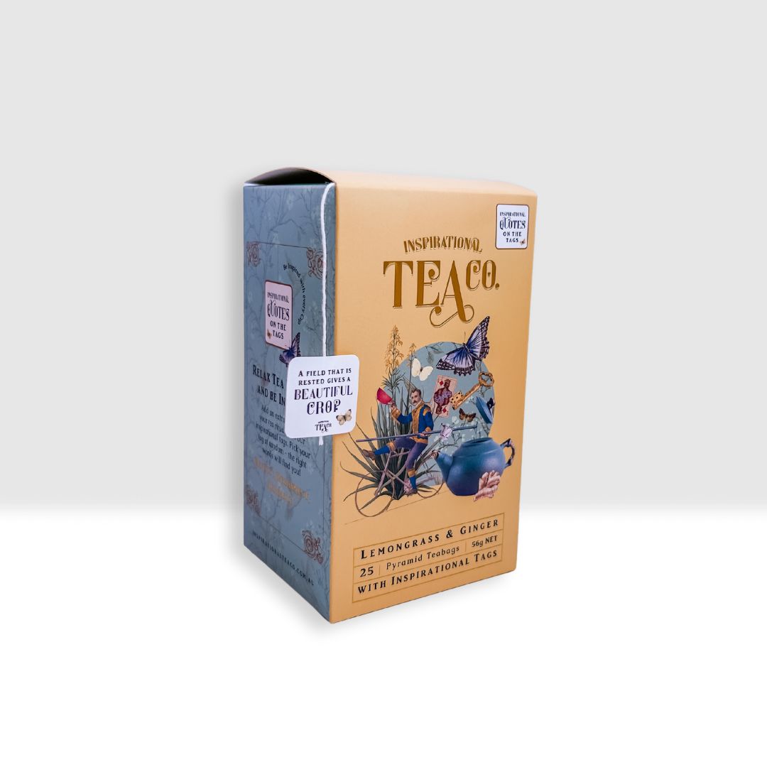 Pyramid Teabags with Inspirational Tags 15pk Lemongrass &amp; Ginger
