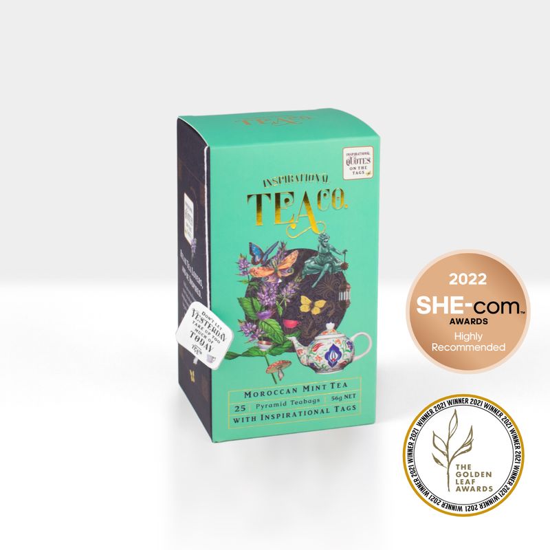 Pyramid Teabags with Inspirational Tags 15pk Moroccan Mint