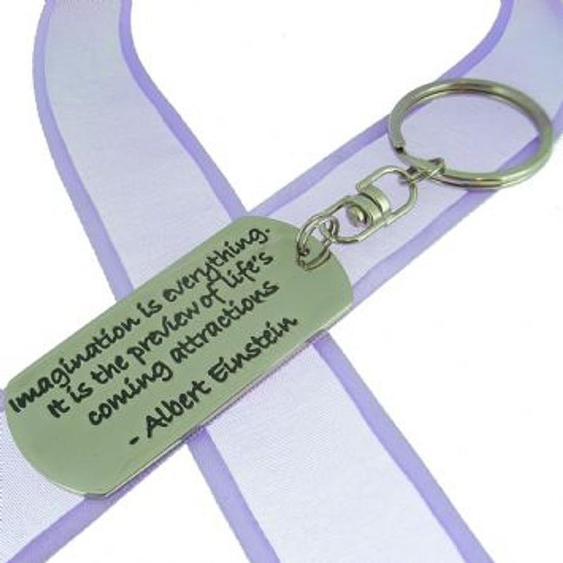 Rectangular Poetic Key Ring