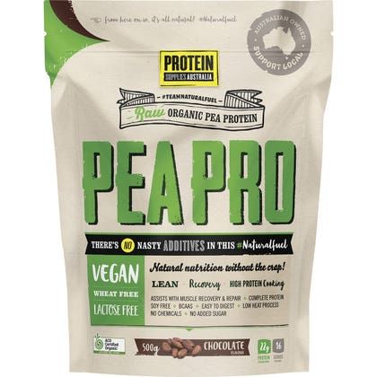 Raw Pea Protein Chocolate 500g