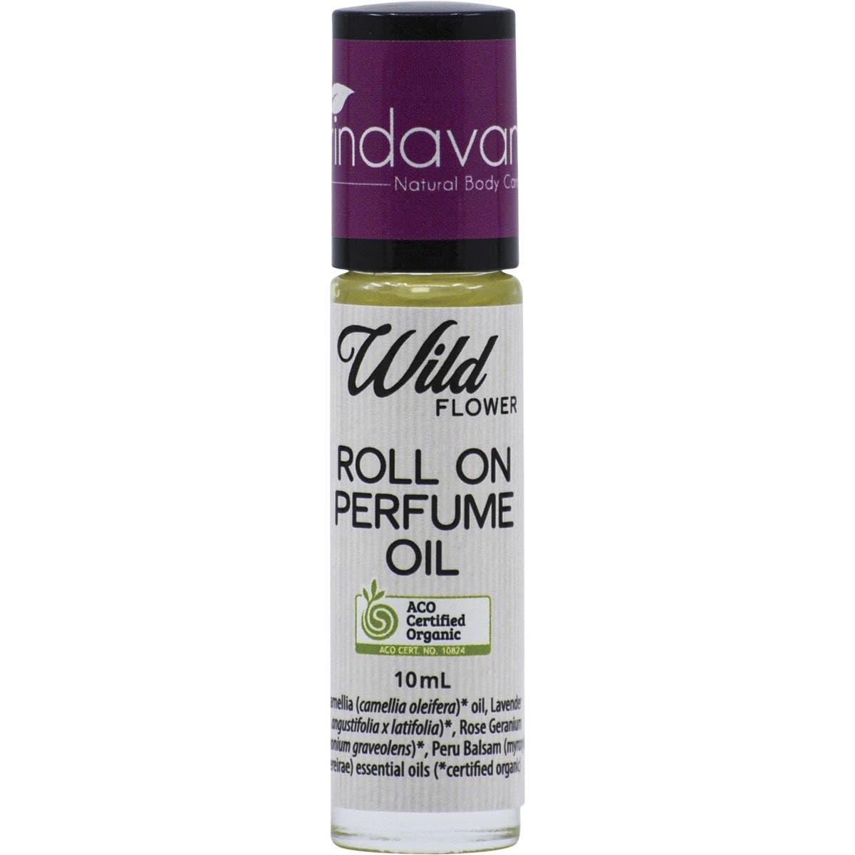 Roll On Organic Perfume Oil 10ml, Scent: Wild Flower